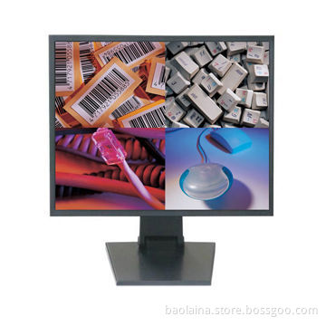 CCTV Monitor with integrated quad 17-inch LCD Monitor with Four BNC input and 1280*1024 resolution